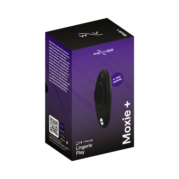 We-Vibe Moxie+ Wearable Clitoral Vibrator Satin Black
