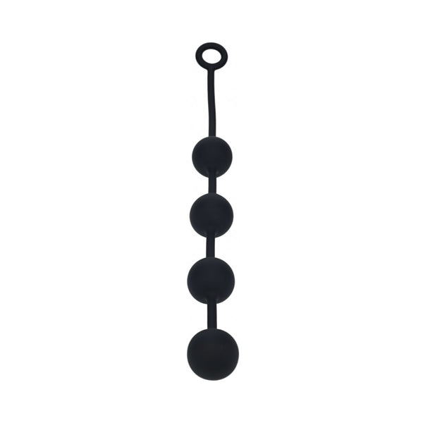 LEVELZ Round Silicone Anal Balls XLarge 50mm Black
