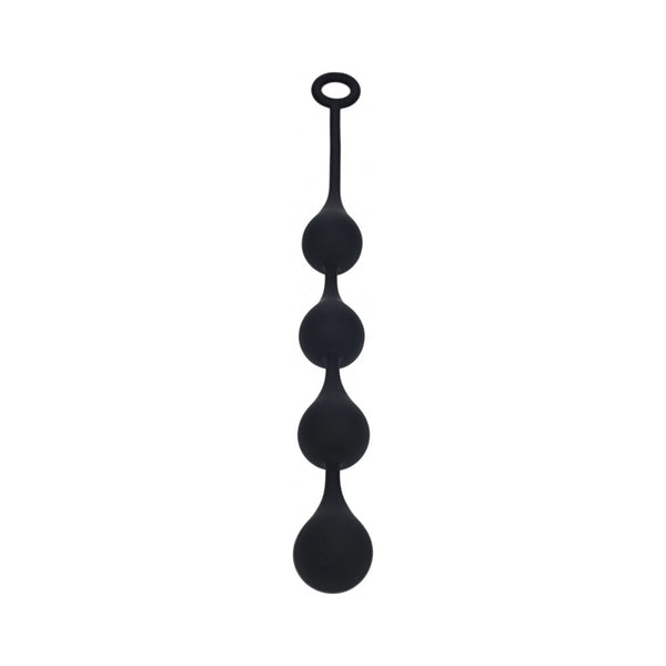 LEVELZ Waterdrop Silicone Anal Balls Large 40mm Black